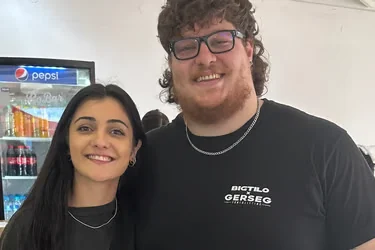 Gianina junto a Franco Menazzi